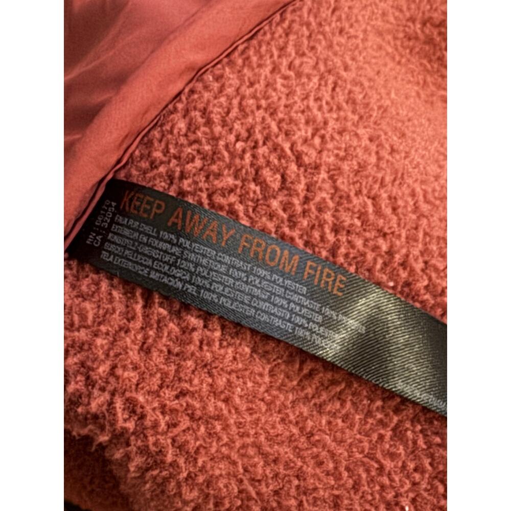 FP Movement Free People Hit the Slopes Fleece Jacket Rust Red Size XS - Picture 6 of 8